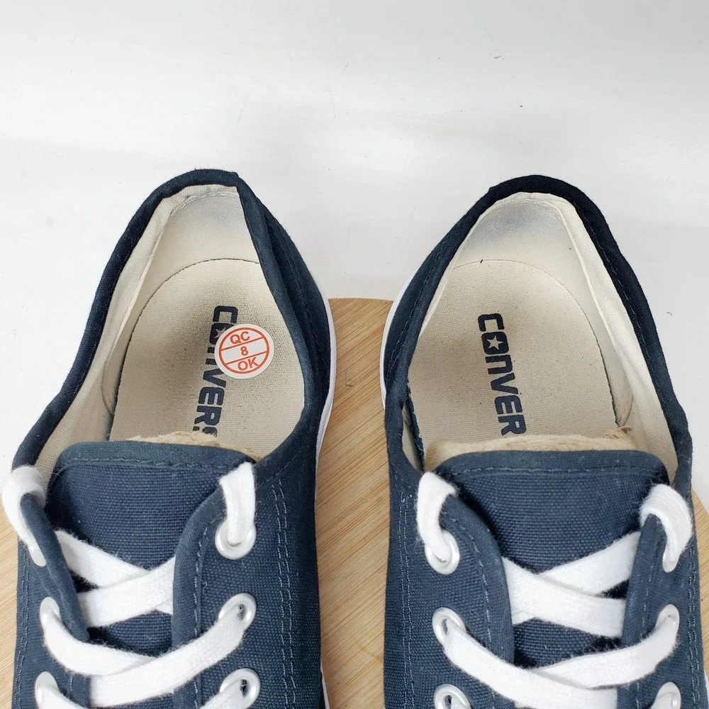 Converse Jack Purcell Shoes Womens 8 Black Lace Up Low Retro Sneaker - Picture 5 of 13